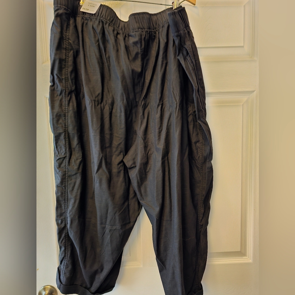Lane Bryant Black Capri Pants